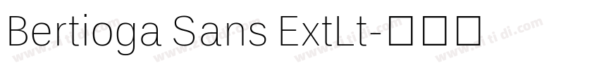 Bertioga Sans ExtLt字体转换